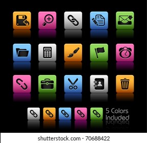 Interface Icons // Color Box -------It includes 5 color versions for each icon in different layers ---------