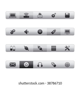 Interface Icons - Internet Gray. Editable Vector File in Adobe Illustrator EPS 8.