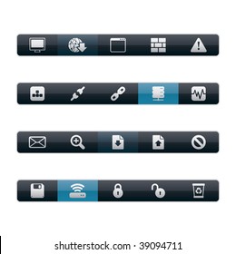 Interface Icons - Web and Internet. Editable Vector File in Adobe Illustrator EPS 8.