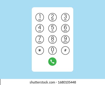 Iphoneの数字 と文字のキーパッド スマートフォン用のiosユーザーインターフェイスキーパッド タッチスクリーンデバイスのキーボードテンプレート ベクターイラスト Eps10 のベクター画像素材 ロイヤリティフリー Shutterstock