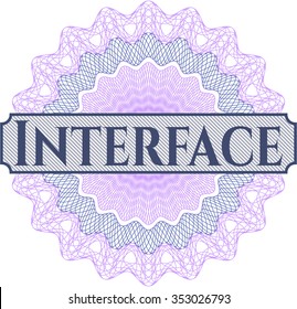 Interface linear rosette