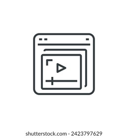 Interface Media icon, vector illustration