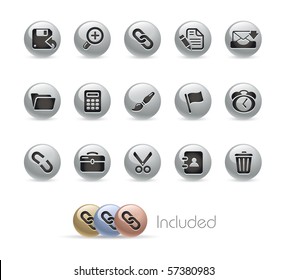 Interface // Metal Round Series --- It includes 4 color versions for each icon in different layers.---