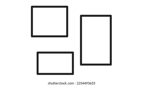 Interface for mobile icon.Flat vector graphic.