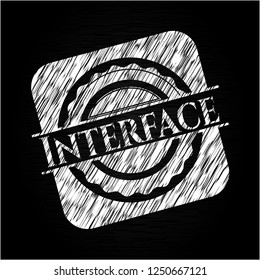 Interface on chalkboard