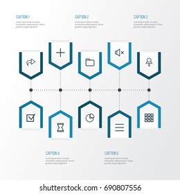 Interface Outline Icons Set. Collection Of Folder, List, Task And Other Elements. Also Includes Symbols Such As Mark, Pin, Check.