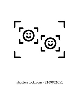 Icono de cámara de video fotográfica de interfaz. Signo vectorial de estilo simple aislado en fondo blanco. Tamaño original 64x64 píxeles.