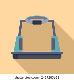 Interface platform icon flat vector. Game cyber tech. Media video person