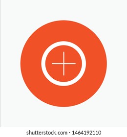 Interface, Plus, User. Vector Icon Template background