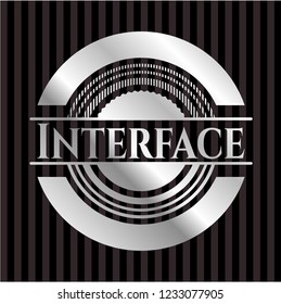 Interface silver shiny emblem