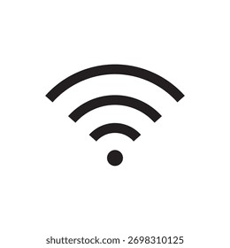 Símbolo de interface para conexão Wi-Fi com a Internet forte