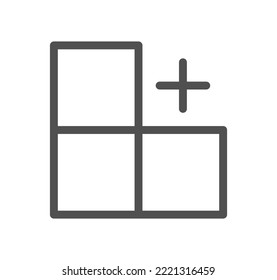 Interface and technology icon outline and linear vector.