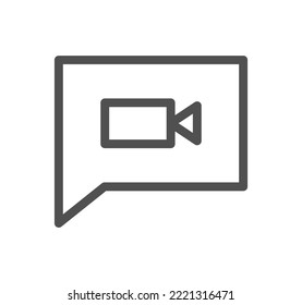 Interface and technology icon outline and linear vector.