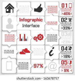 Interface  Template Human  Modern Concept For Internet Web