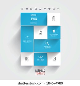 Interface Template-Modern Concept For Internet Web. Flat design. Vector