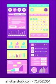 Interface UI design. Vector illustration.