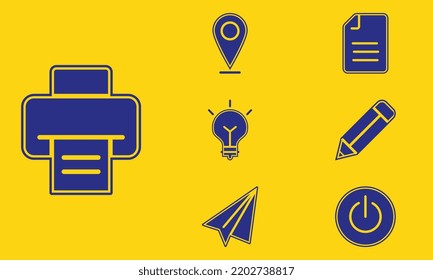  Interface And UI Icons Illustration.
Icon, Light Bulb, E-Mail, Inspiration, Printmaking Technique