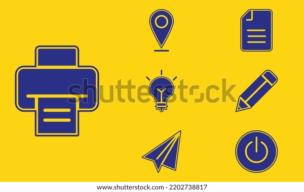  Interface and UI\
icons illustration.\
Icon, Light Bulb, E-Mail, Inspiration,\
Printmaking Technique