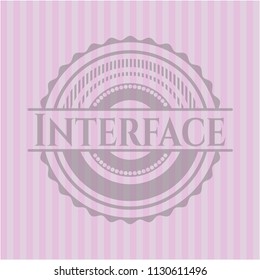 Interface vintage pink emblem