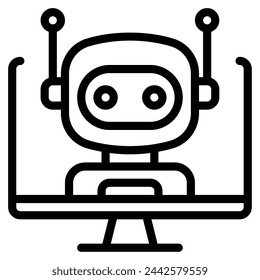 Symbol für virtuelle Unterstützung der Benutzeroberfläche