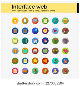 interface web icons set design,web ui, 64x64 vector 