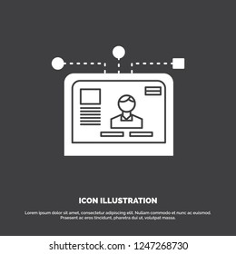 interface, website, user, layout, design Icon. glyph vector symbol for UI and UX, website or mobile application