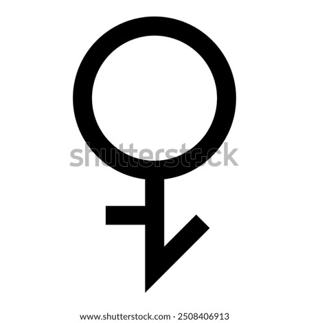 Intergender symbol, gender icon, vector design