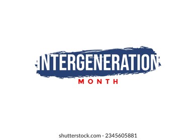 Intergeneration Month background template Holiday concept