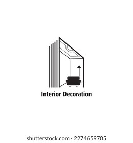 abstraktes Logo-Designhaus, Vektorgrafik