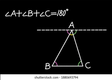 interior angles of a triangle always add up to what