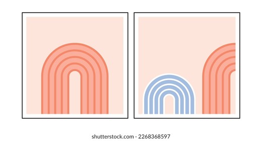 Interior Arch posters. Abstract Vector Posters with the image of arches.