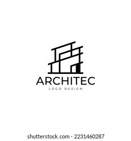 Interior and Architecture logo design vector illustration template