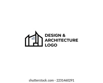 Interior and Architecture logo design vector illustration template