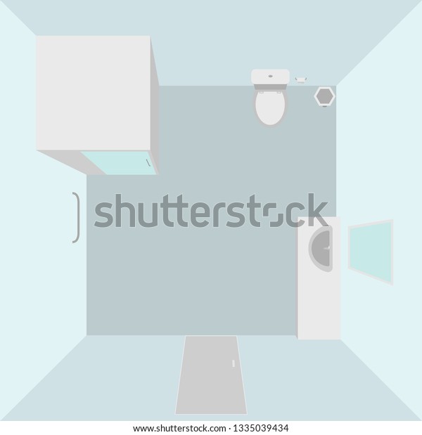 interior bathroom top view shower stall stock vector royalty free 1335039434 https www shutterstock com image vector interior bathroom top view shower stall 1335039434