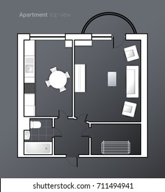 interior black and white