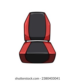 interior boat seats cartoon. leather water, travel vacation, transportation recreation interior boat seats sign. isolated symbol vector illustration