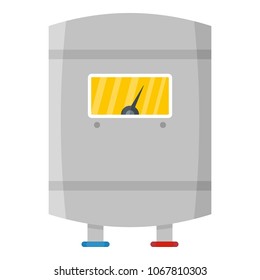 Interior boiler icon. Flat illustration of interior boiler vector icon for web