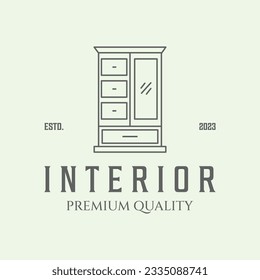 interior cabinet logo symbol icon line art graphic design illustration minimalist business
