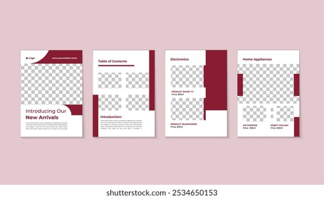 Interior Catalog Design Template Layout