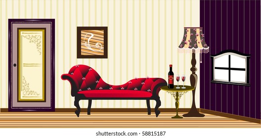 Interior of classic living-room