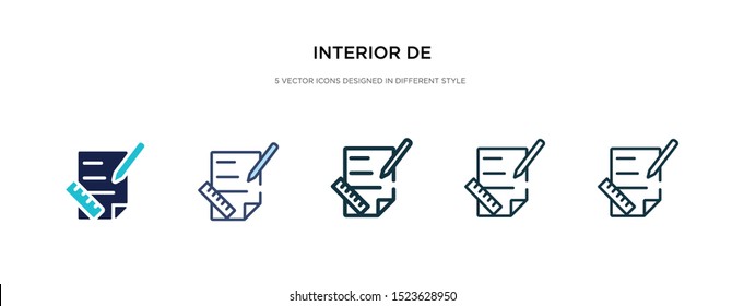 interior de icon in different style vector illustration. two colored and black interior de vector icons designed in filled, outline, line and stroke style can be used for web, mobile, ui