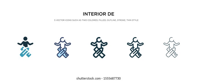 interior de icon in different style vector illustration. two colored and black interior de vector icons designed in filled, outline, line and stroke style can be used for web, mobile, ui