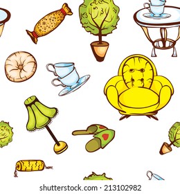 interior decoration seamless texture