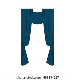  interior decoration textiles sketch. curtains. interior textiles. 