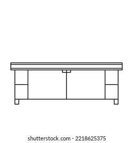 Innendesign, Dekoration, Luxusmöbel, Holzschlafzimmer, Kleiderschrank, Möbel, Vektorgrafik