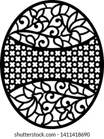 Interior Design decorative vector for laser cutting, Laser cutting floral pattern for home decoration. For MDF, ACRYLIC, WOOD etc. 37''x30''- Vector