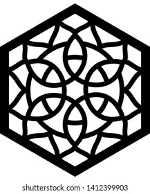 Interior Design decorative vector for laser cutting, Laser cutting floral pattern for home decoration. For MDF, ACRYLIC, WOOD etc. - Vector