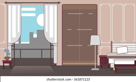 Interior design flat illustration