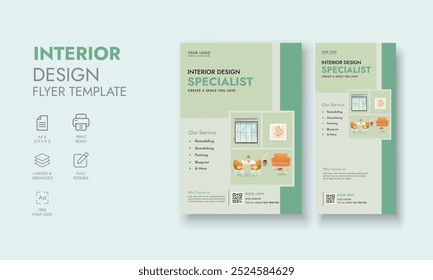 Interior Design Flyer, Architecture and Interior Design Flyer, Interior Design Flyer DL Flyer