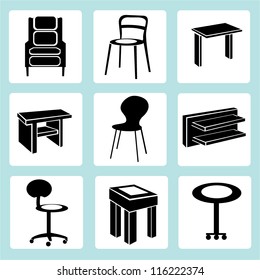 interior design, interior furniture set